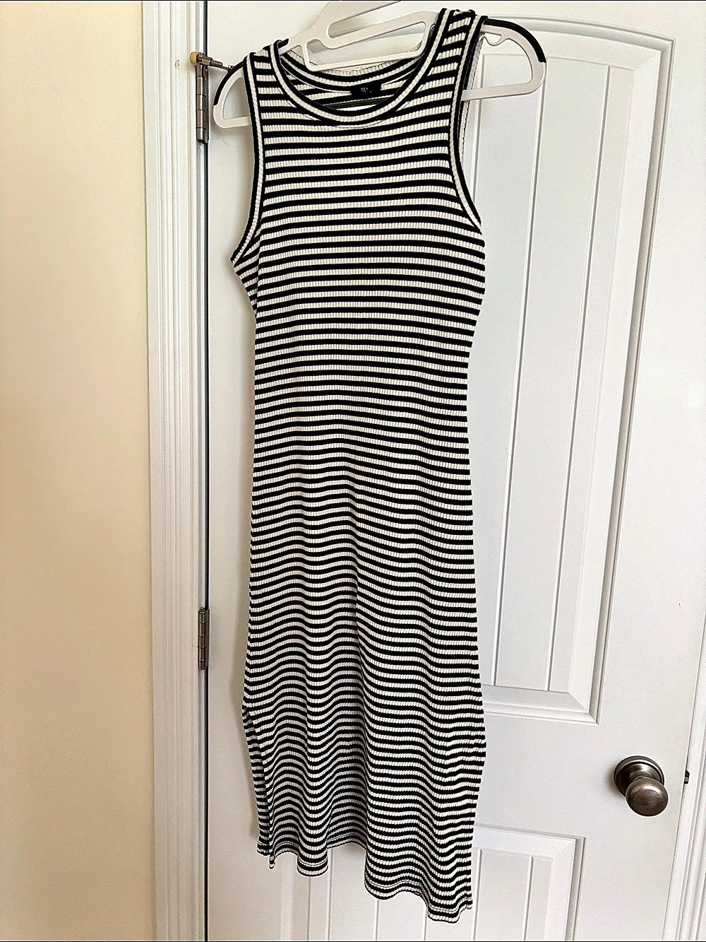 Rails The Tank Dress Striped Midi Dress Black & White Small